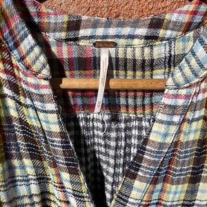 Free People Collarless Flannel